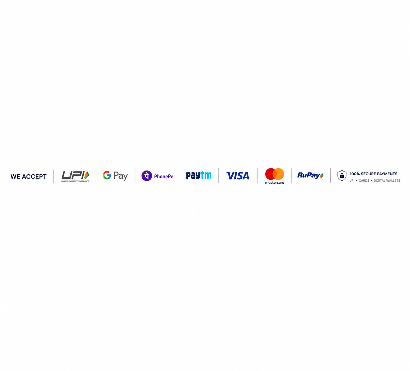 Accepted payment methods